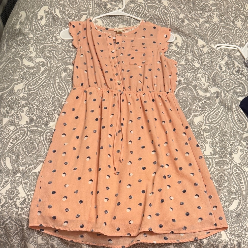 Polka Dot Kids Dress - Pink